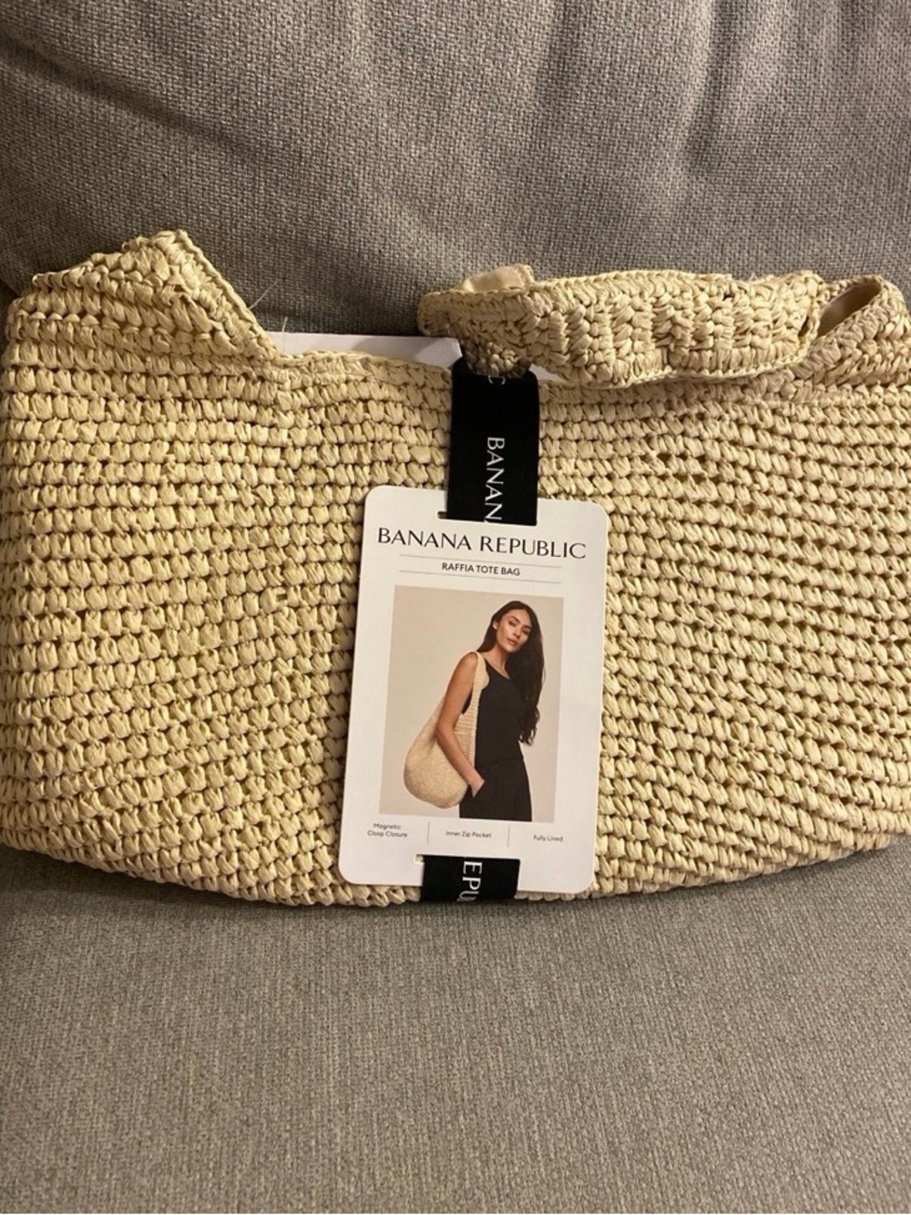 Banana Republic Raffia Bag